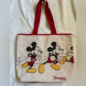 Disneyland Mickey Mouse Canvas Tote